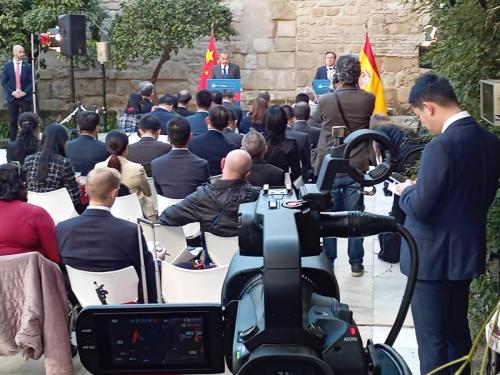CGS con el Ministerio de Exteriores en un evento diplomático con el ministro chino. en Córdoba.