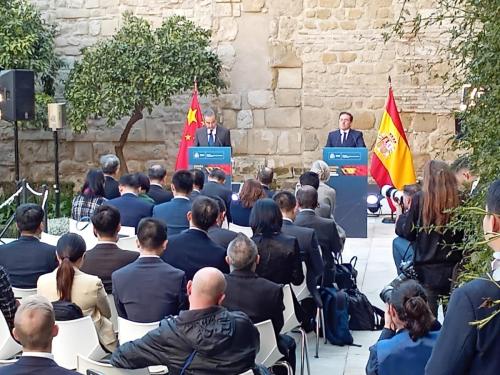 CGS con el Ministerio de Exteriores en un evento diplomático con el ministro chino. en Córdoba.